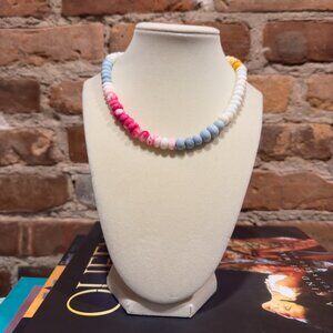 OPAL CERAMIC HANDMADE BEADED NECKLACE